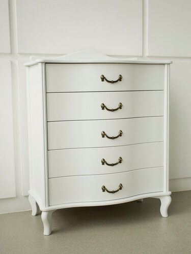 Изображение товара Комод универсальный Джульетта, 5 ящиков, белый