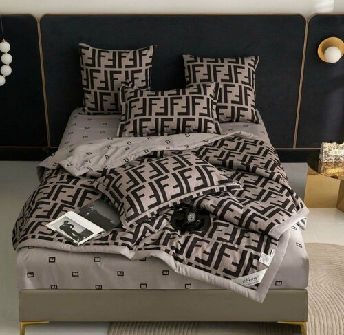 Изображение товара Комплект постельного белья Mency с одеялом, Евро, F, Простыня на резинке