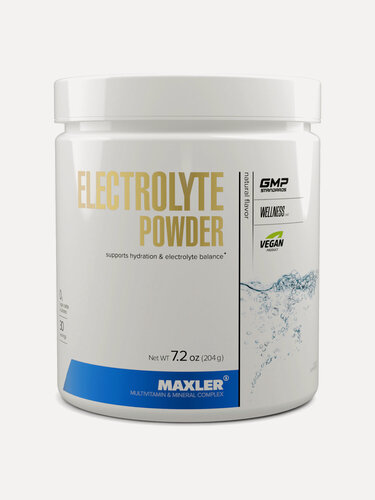 Изображение товара Электролиты в порошке Maxler, изотоник спортивный, порошок, 204 г - Натуральный