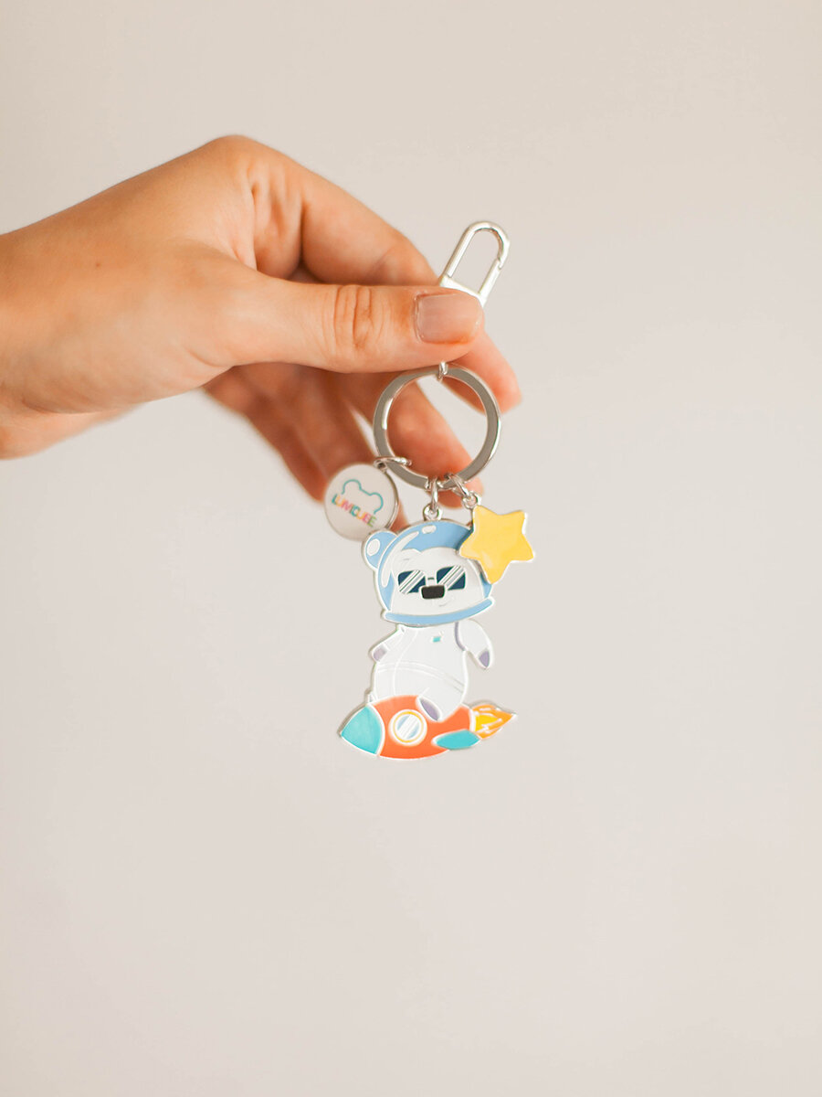 Брелок LUMICUBE, синий — фото 1