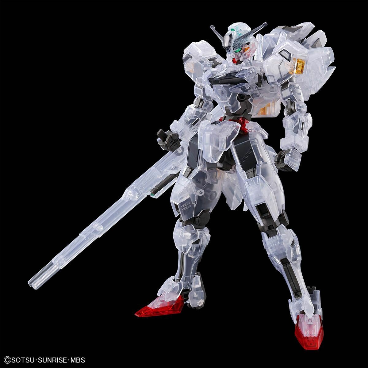 Bandai HG 1/144 Gundam Calibarn Ведьма Меркурия Фигурка (Clear Color)Ограниченная серия Gundam Base
