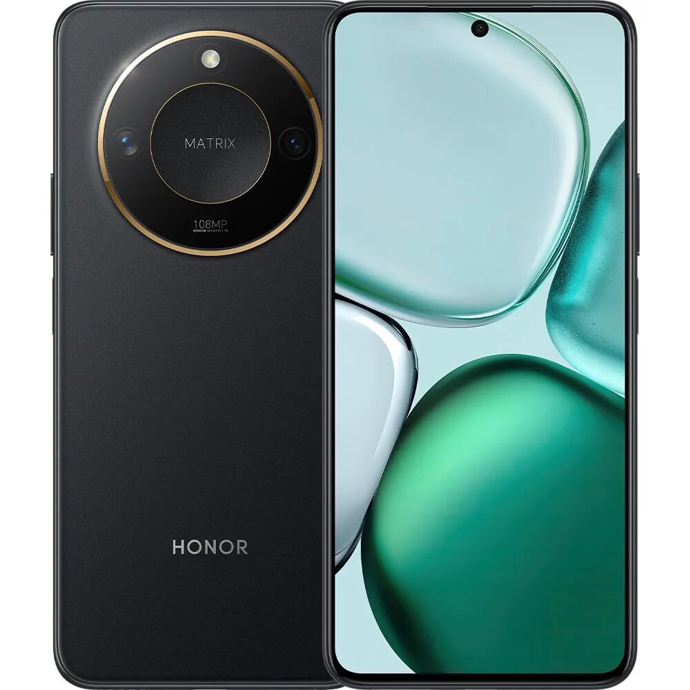 Смартфон Honor X9C Smart, ударопрочный, 8/256GB, Android, 108Mp, NFC, 5800mAh, черный