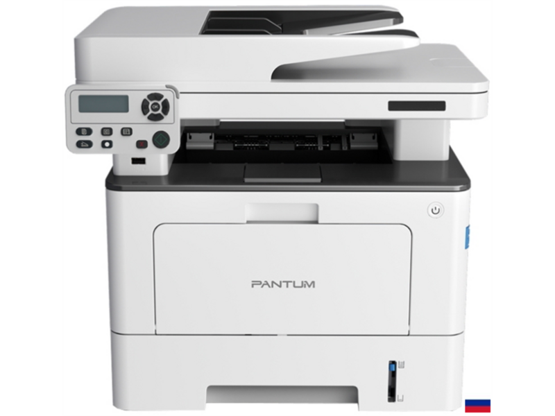 Лазерное многофункциональное устройство Pantum BM5106ADN, P/C/S, Mono laser, A4, 40 ppm (max 100000 p/mon), 1.2 GHz, 1200x1200 dpi, 512 MB RAM, Duplex, DADF50, paper tray 250 pages, USB, LAN, start. cartridge 6000 pages