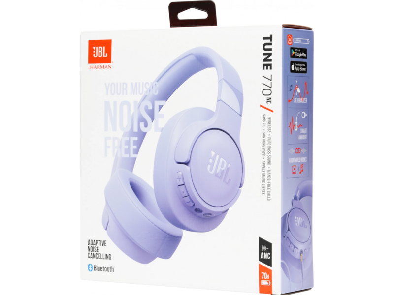 Гарнитура накладные Tune 770NC 1.2м фиолетовый беспроводные bluetooth оголовье (T770NCPUR)