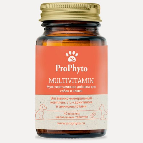 Изображение товара ProPhyto Multivitamin - мультивитаминная добавка для собак и кошек, 40 шт