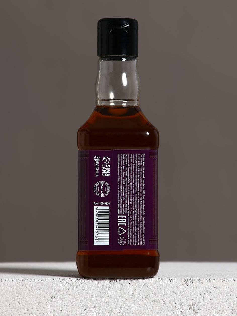 Гель для душа во флаконе виски, 250 мл, аромат древесный с пряными нотами, Новый Год — фото 1