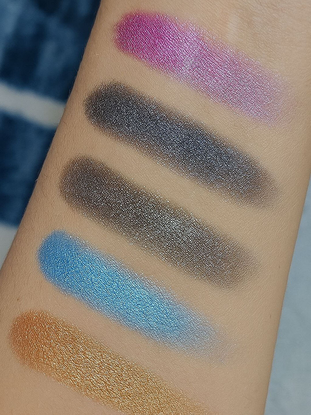 Тени для век Красочные пятицветные запеченные тени для век Kadiya Quemei — фото 1