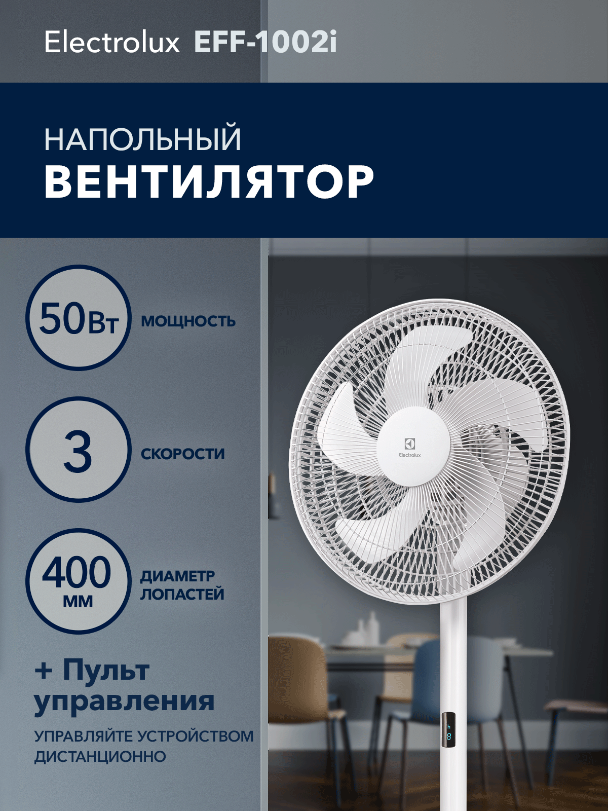 Вентилятор напольный Electrolux EFF-1002i