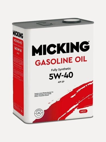Изображение товара Масло моторное Micking Gasoline Oil MG1 5W-40 4л