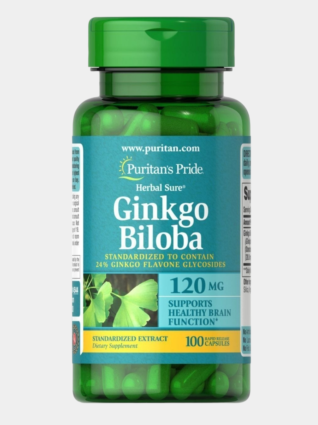 Гинкго Билоба Ginkgo Biloba Увеличение тестостерона и Улучшает концентрацию и фокус