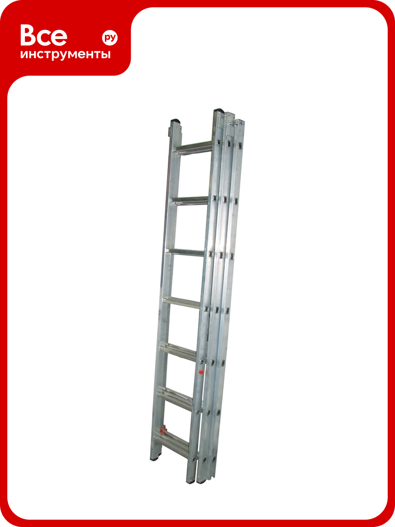 Универсальная 3-х секционная лестница Biber 98207 7 ступеней тов-077074