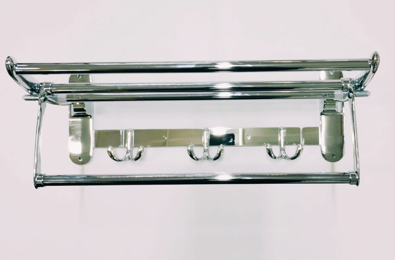 Полка для полотенец с крючками 40см. Classic Elite 2922A40