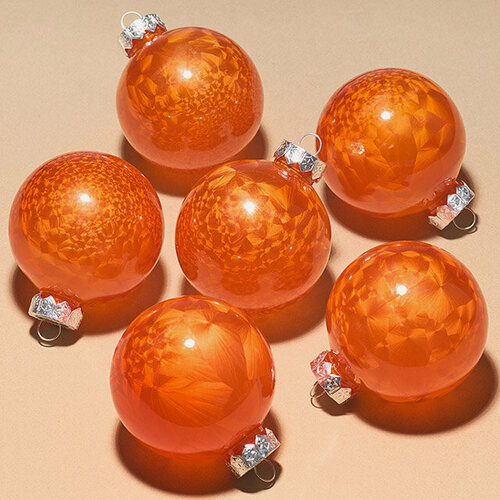 Изображение товара Елочные ПЭТ шары Albertine - Flaming Sky 8 см, 6 шт, Winter Deco, 1000569