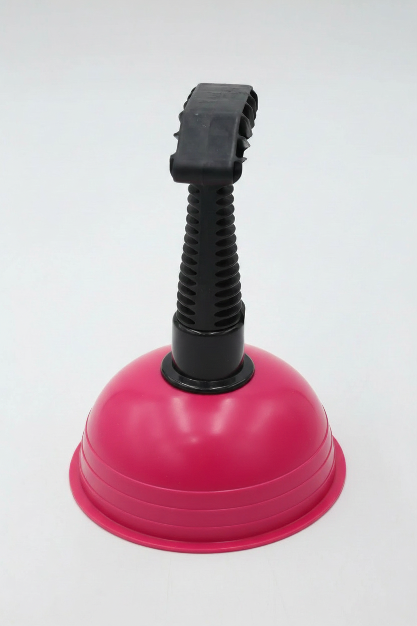 Вантуз для ванной и раковины (красный флэк) IDILAND "MALTA" 221249227/04 13х13х17,5см 1шт 9х1