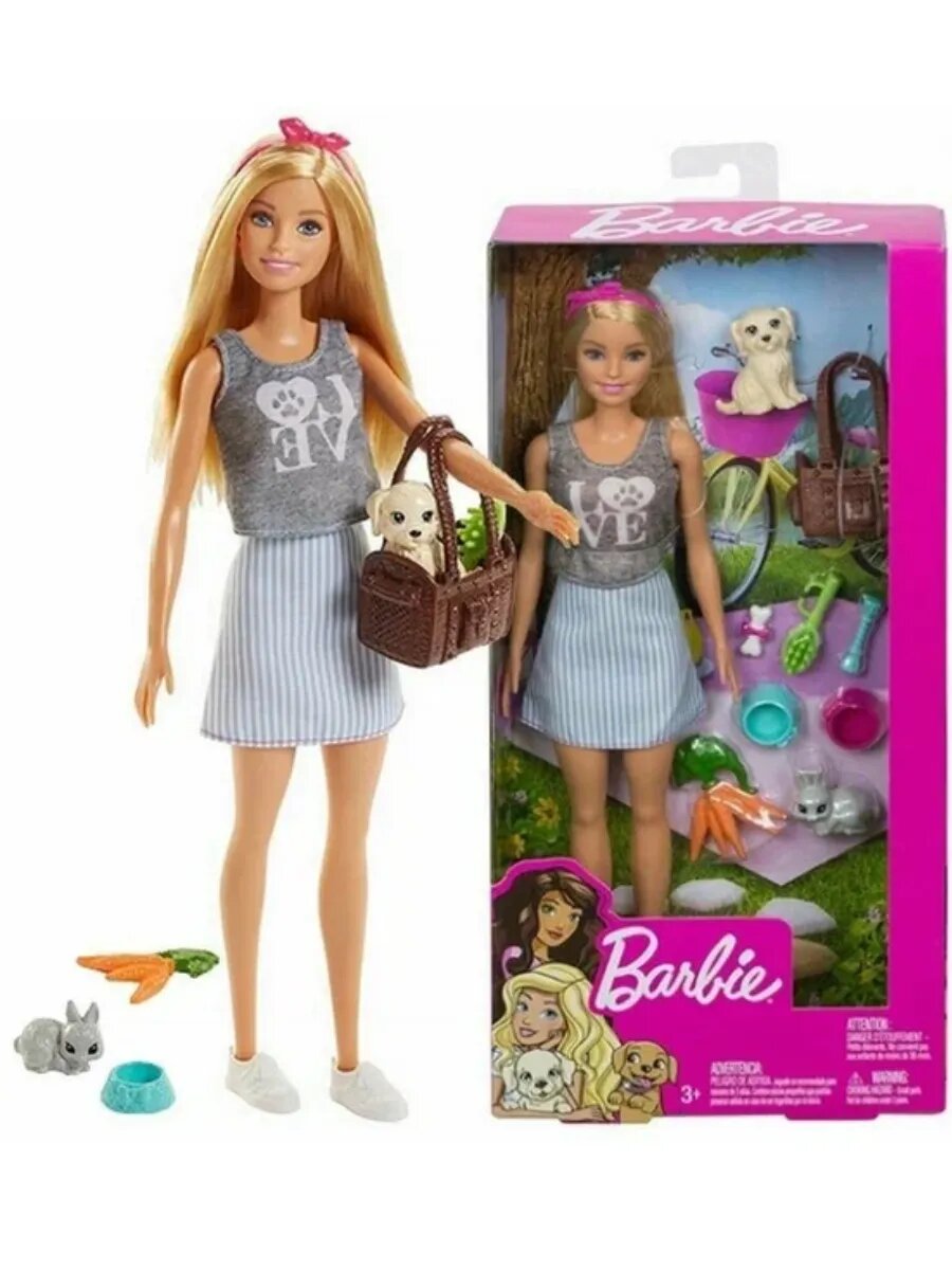 Кукла Барби с питомцами — фото 1