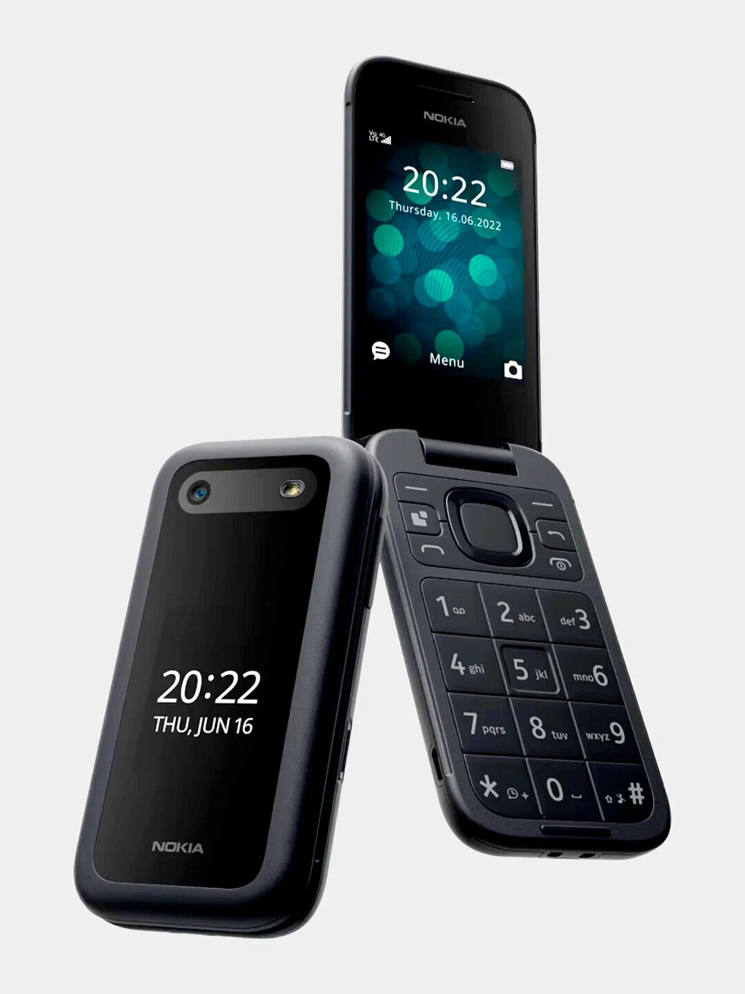Кнопочный телефон Nokia 2660 TA-1469 DS, официальная гарантия 1 год, черный