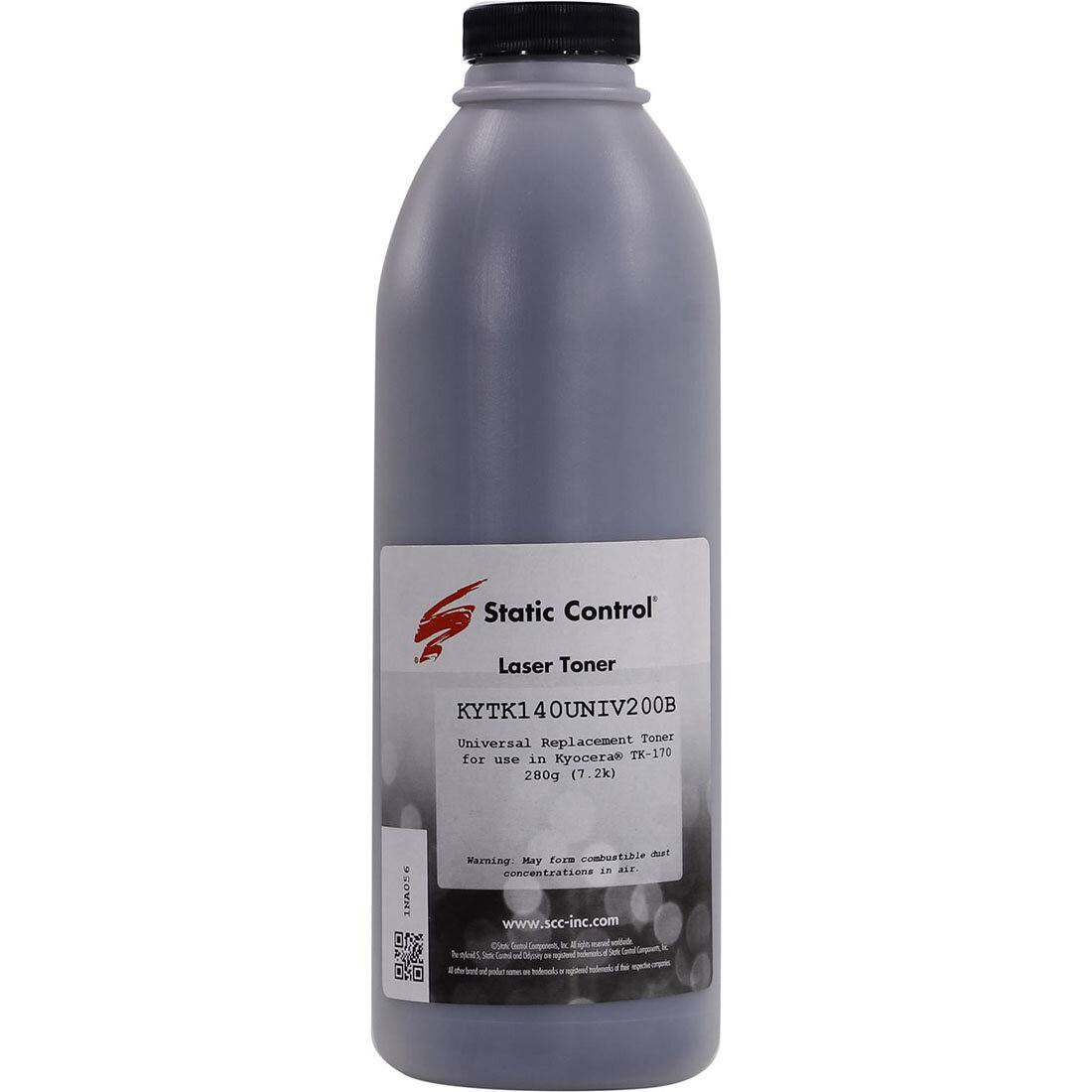 Тонер для KYOCERA TK-140, STATIC CONTROL (4000 стр, 200 гр, банка)