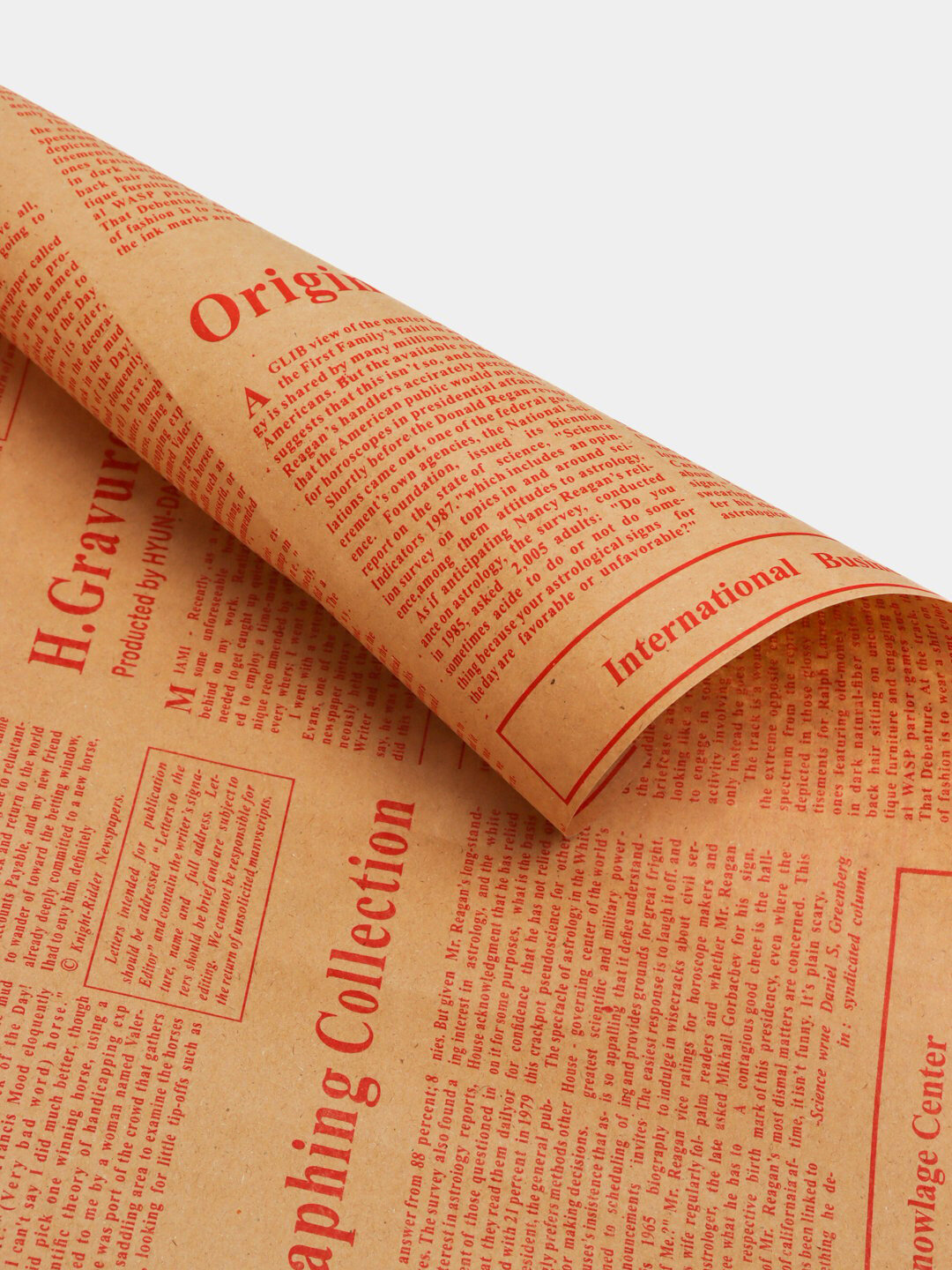 Крафтовая бумага для упаковки подарков и цветы, 70×50 см — Стиль и забота в каждой детали