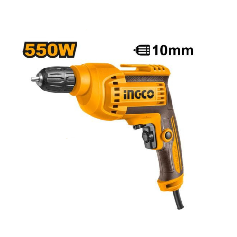 Дрель Ingco ED550382, электрическая, быстрозажимная, мощность 550Вт