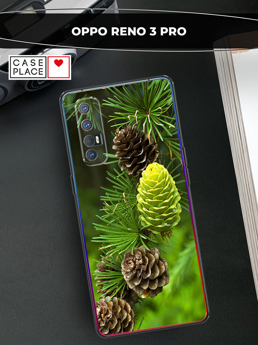 Чехол на Oppo Reno 3 Pro / Оппо Рено 3 Про с принтом Лес 13