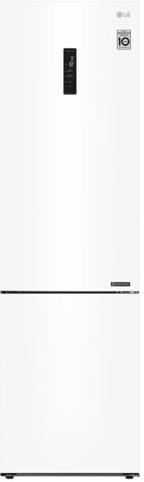 Холодильник двухкамерный LG GA-B509CESL, 419 л, инвертер, Total No Frost, белый