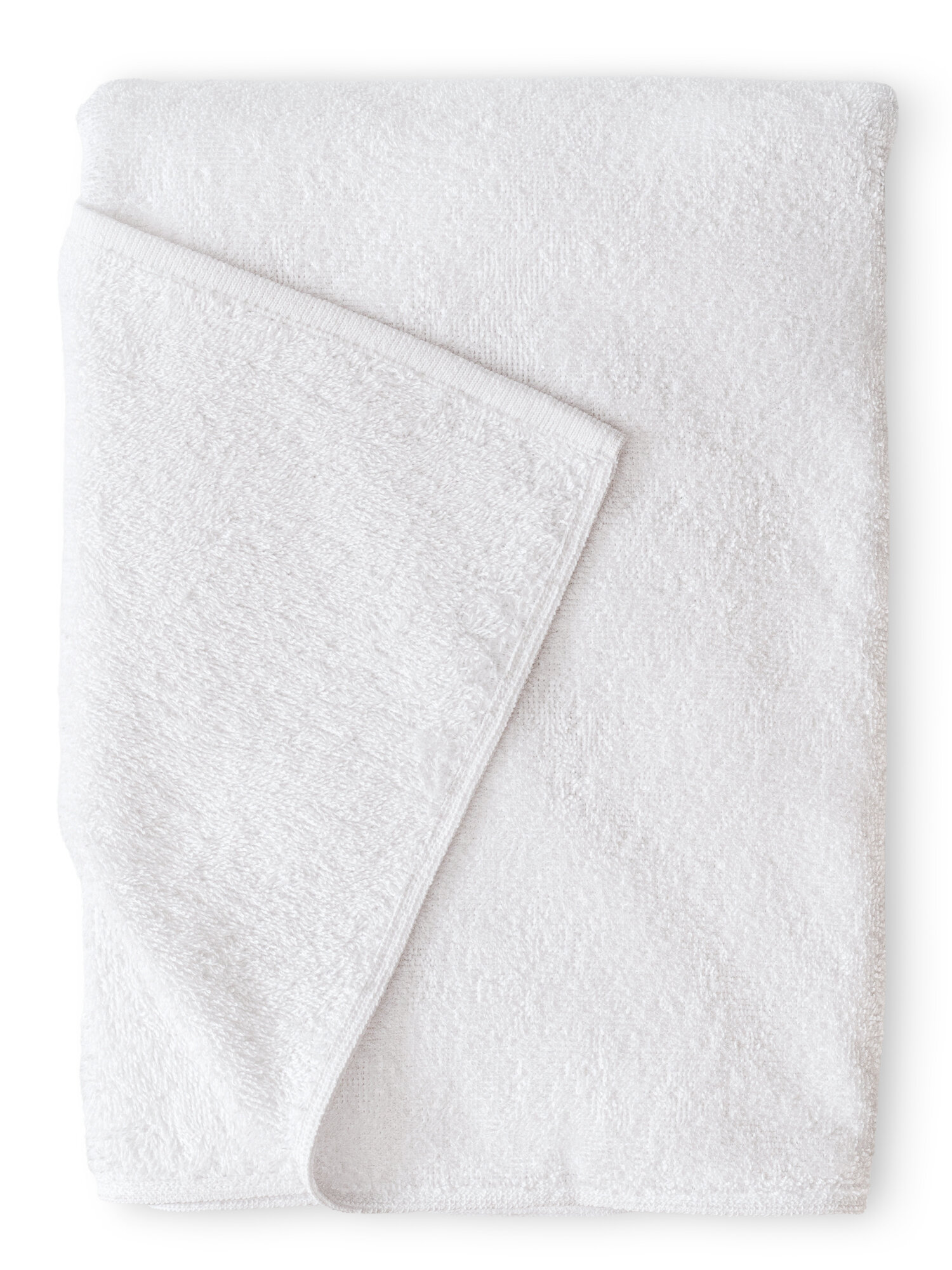 Махровое полотенце 50x70 банное белого цвета terryOne 1 шт. 450 г/м2