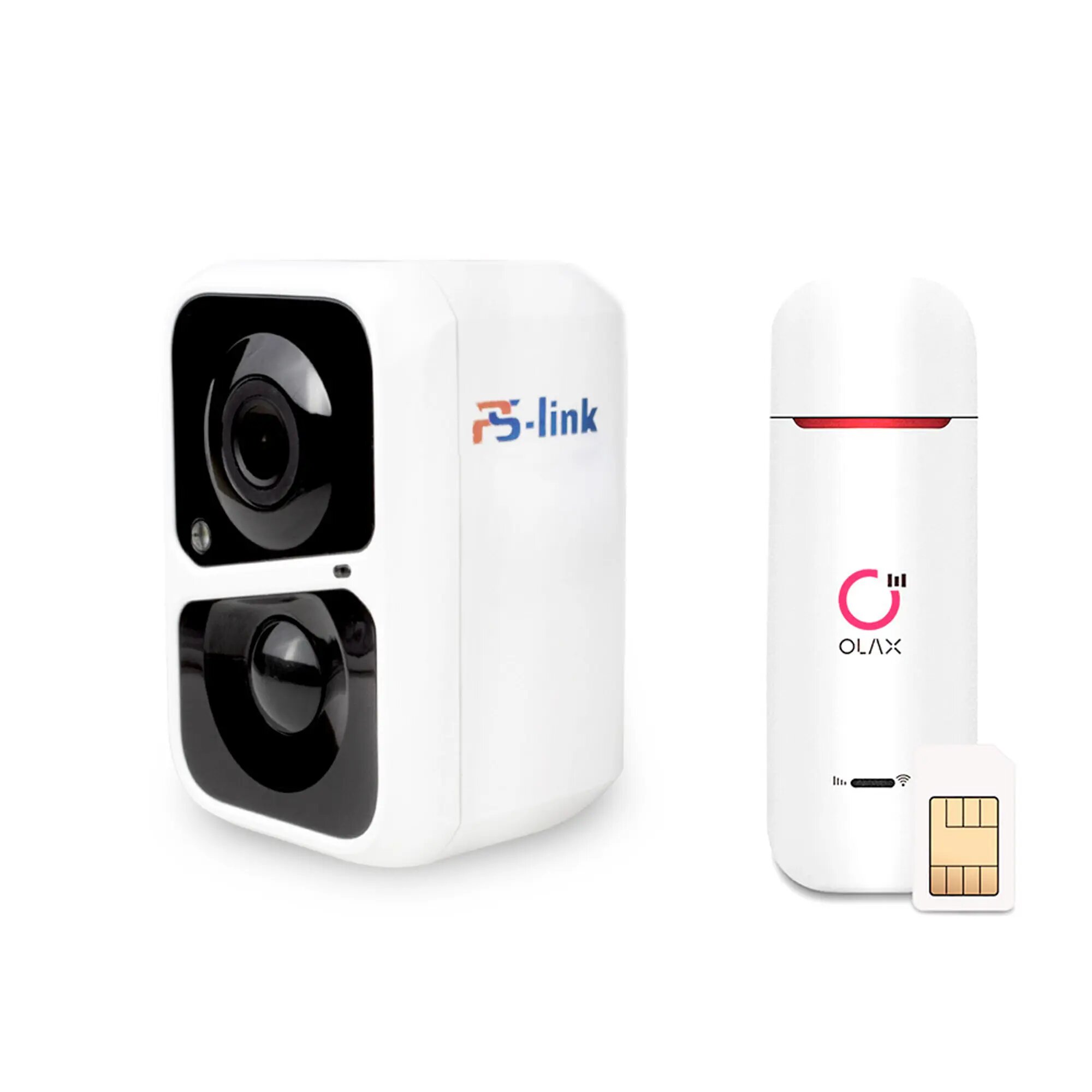 Комплект видеонаблюдения 4G PS-link DB041-4G с записью на SD карту 1 камера 2Мп