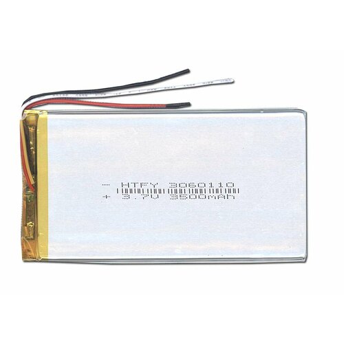 Аккумулятор Li-Pol (батарея) 3*60*110мм 3pin 3.7V/3500mAh аккумулятор li pol gopower lp605590 pk1 3 7v 3500mah