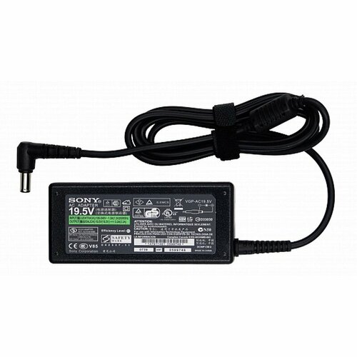 Блок питания, зарядка для ноутбука Sony VPC-EB, VPC-CW, VPC-EE 19.5V 3.3A (6.0x4.4mm с иглой) 65W