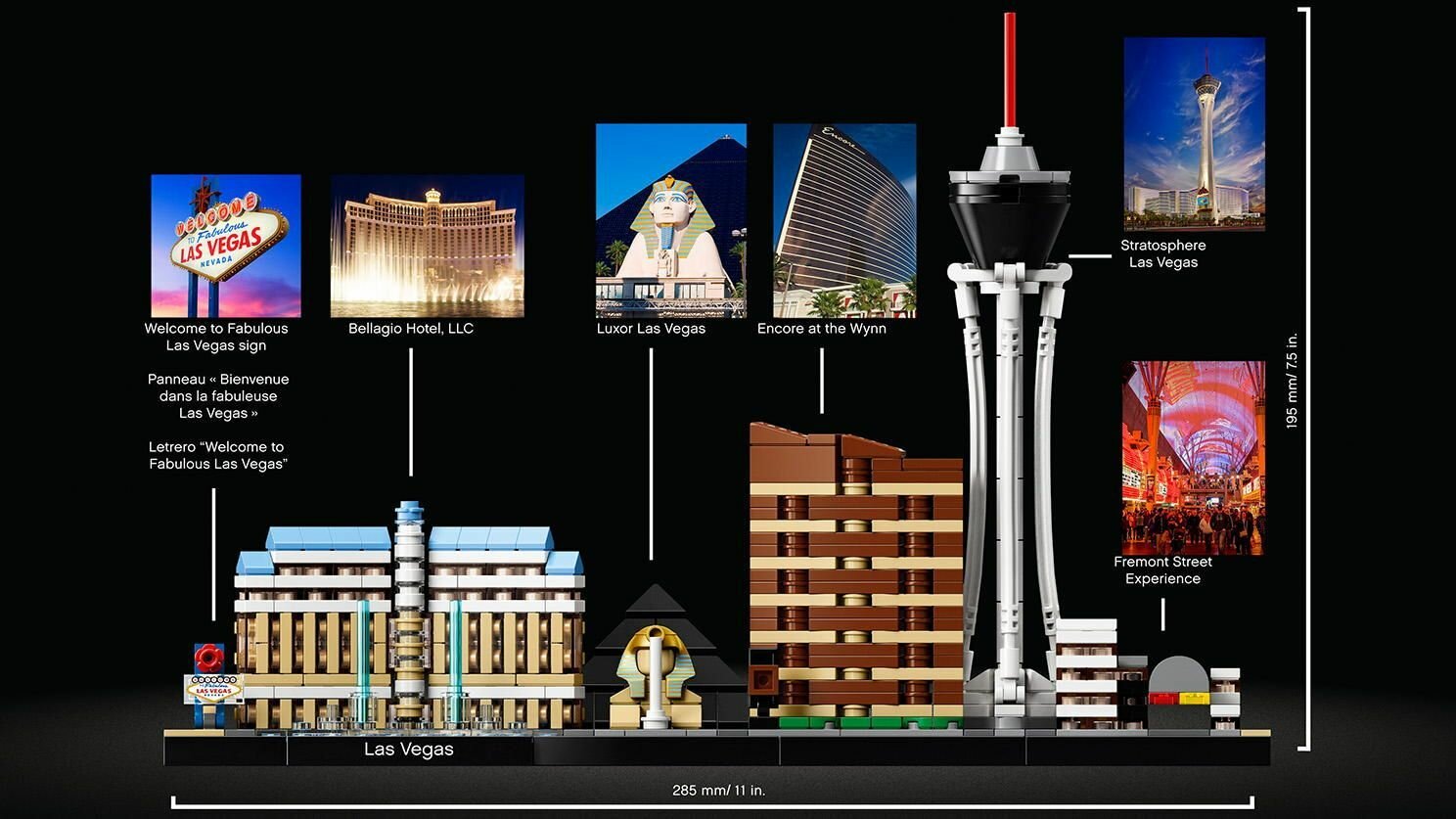 Конструктор LEGO Architecture Лас-Вегас, 501 деталь (21047) - фото №11