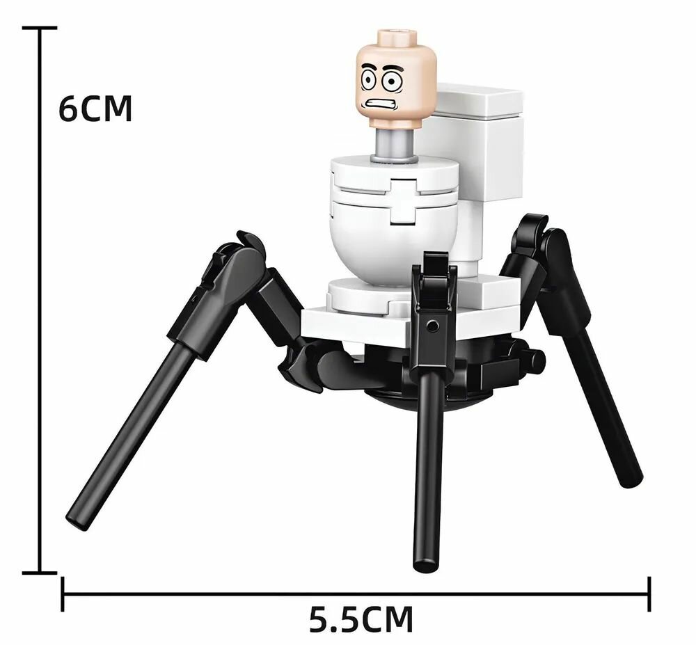 Улучшенный СпикерМен Титан 2.0 vs Скибиди Туалет Паук / Skibidi Toilet / Конструктор-набор совместим с Лего l 470+ PCS — фото 1