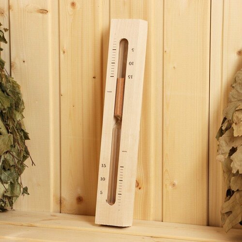 Часы песочные для бани и сауны закрытые ЧПС-1Ш 15 мин в коробке 1096₽