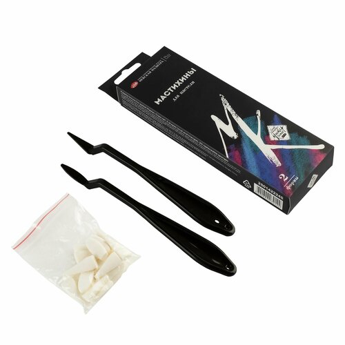 Мастихины для пастели Невская палитра Мастер-Класс 2 формы 20 сменных губок насадок 638₽