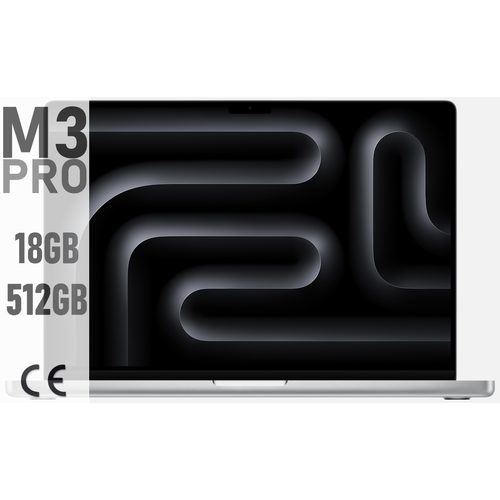 Ноутбук Apple New MacBook Pro 16 M3 Pro 12C CPU 18C GPU 2023 18 ГБ 512 ГБ SSD MRW43 серебристый 26907600₽