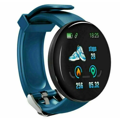 Умные часы Смарт часы D18 44mm цвет синий 58200₽