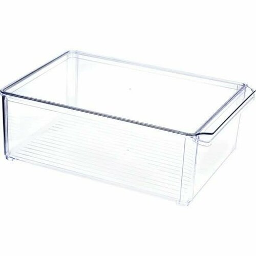 Органайзер для холодильника 20х30х10см с крышкой, Прозрачный