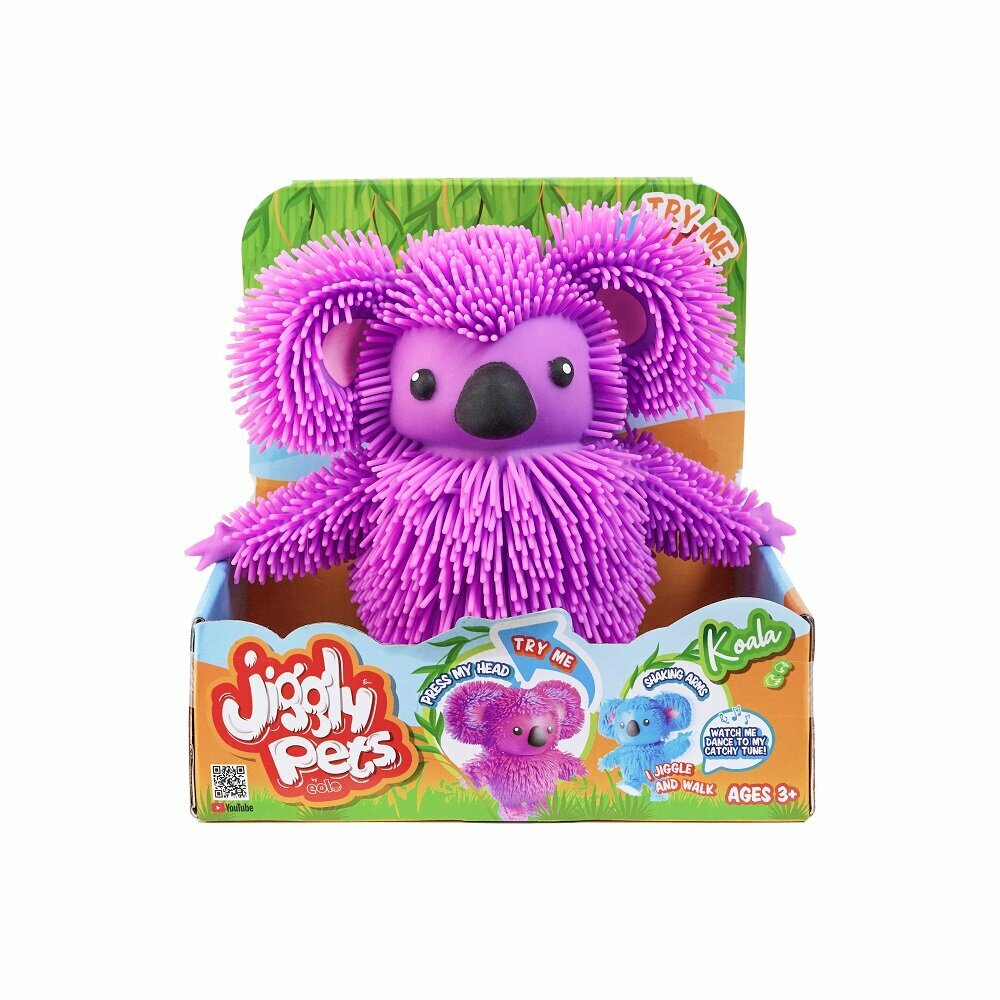 Игрушка интерактивная Jiggly Pets Коала фиолетовая - фото №9