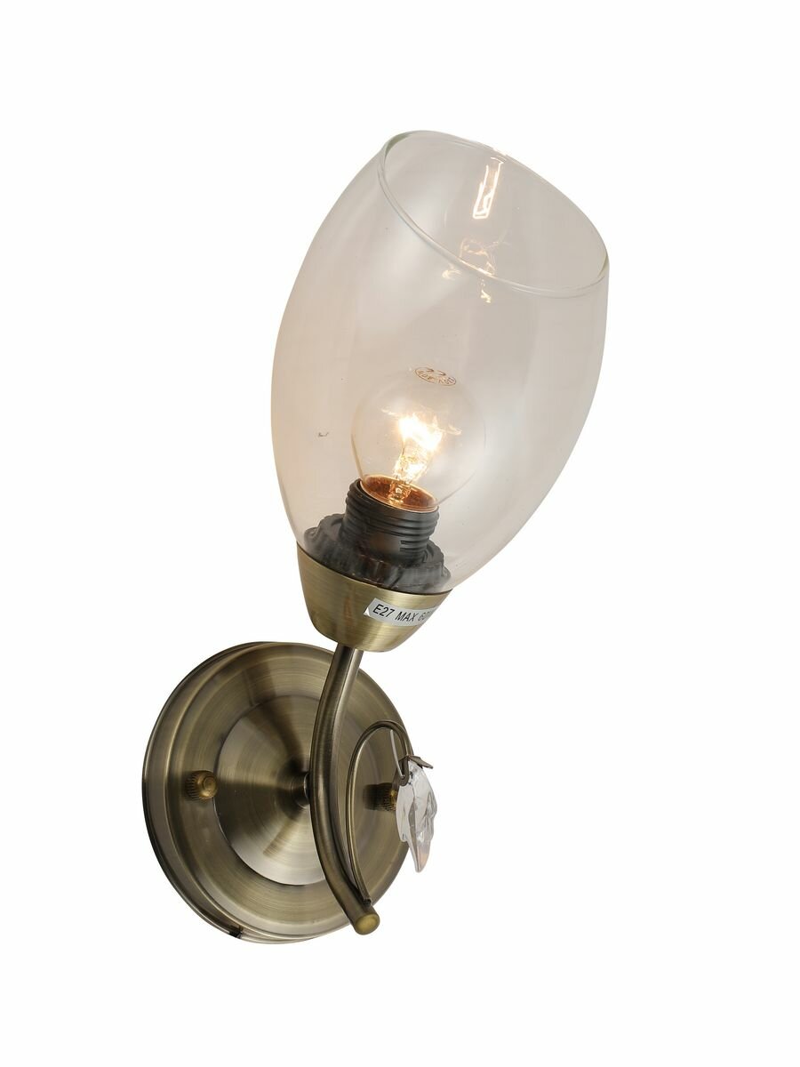 Бра настенное W099/1AB цвет бронза 1хЕ27х60 Вт до 4 кв. м