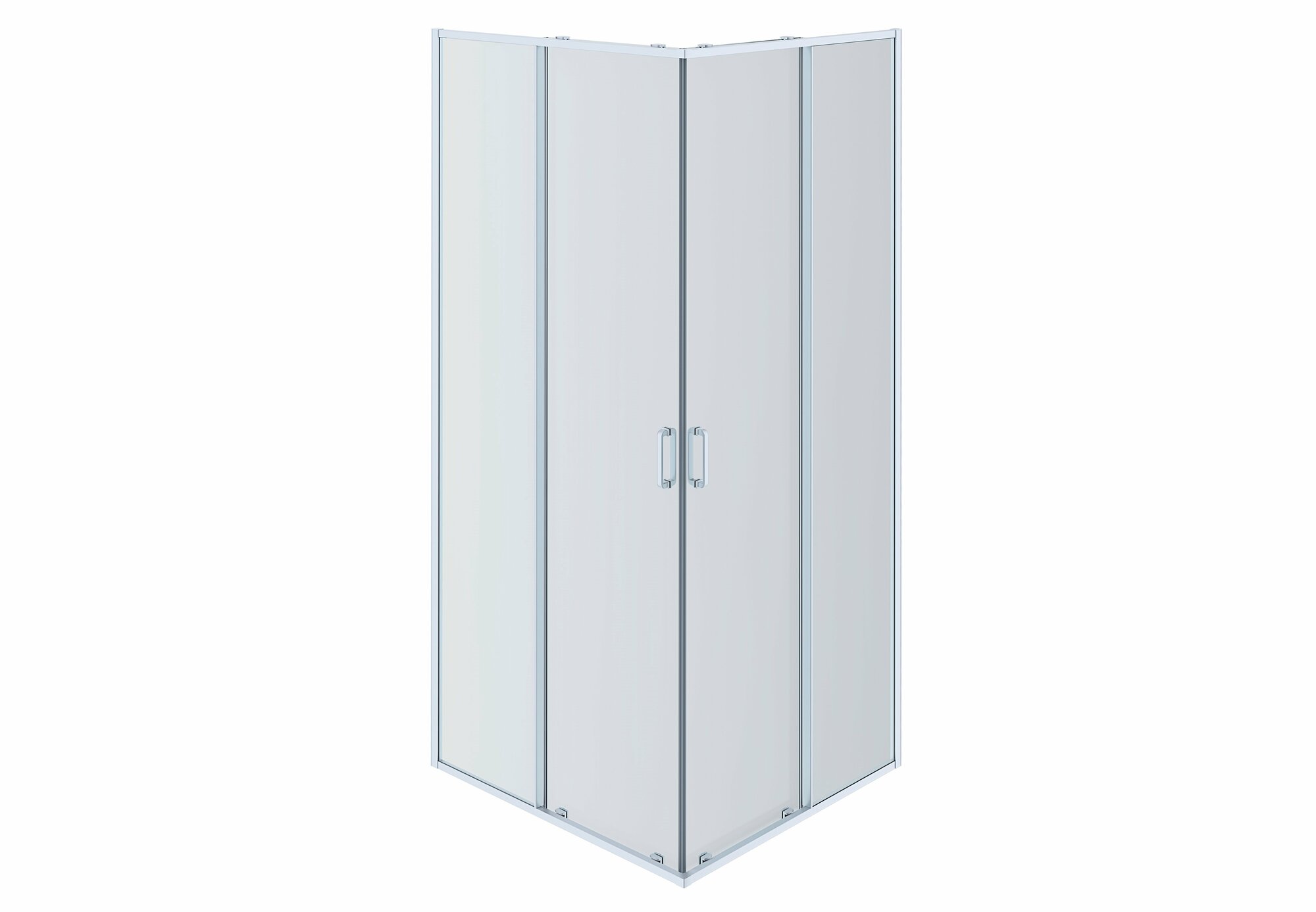 Душевой уголок Aquatek AQ ARI KV09020CH (AQNAA1142-90) квадратный, двери раздвижные 900x900x2000 профиль хром, стекло прозрачное
