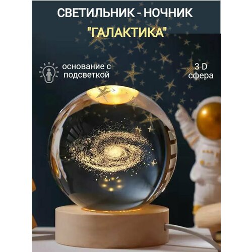 фото Светильник-ночник hanox "галактика", usb стеклянный плафон, 6см