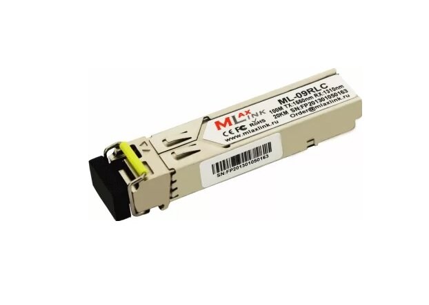 Трансивер MlaxLink ML-09RLC оптический одноволоконный SFP WDM 155Мб/с 20км 1550/1310нм LC