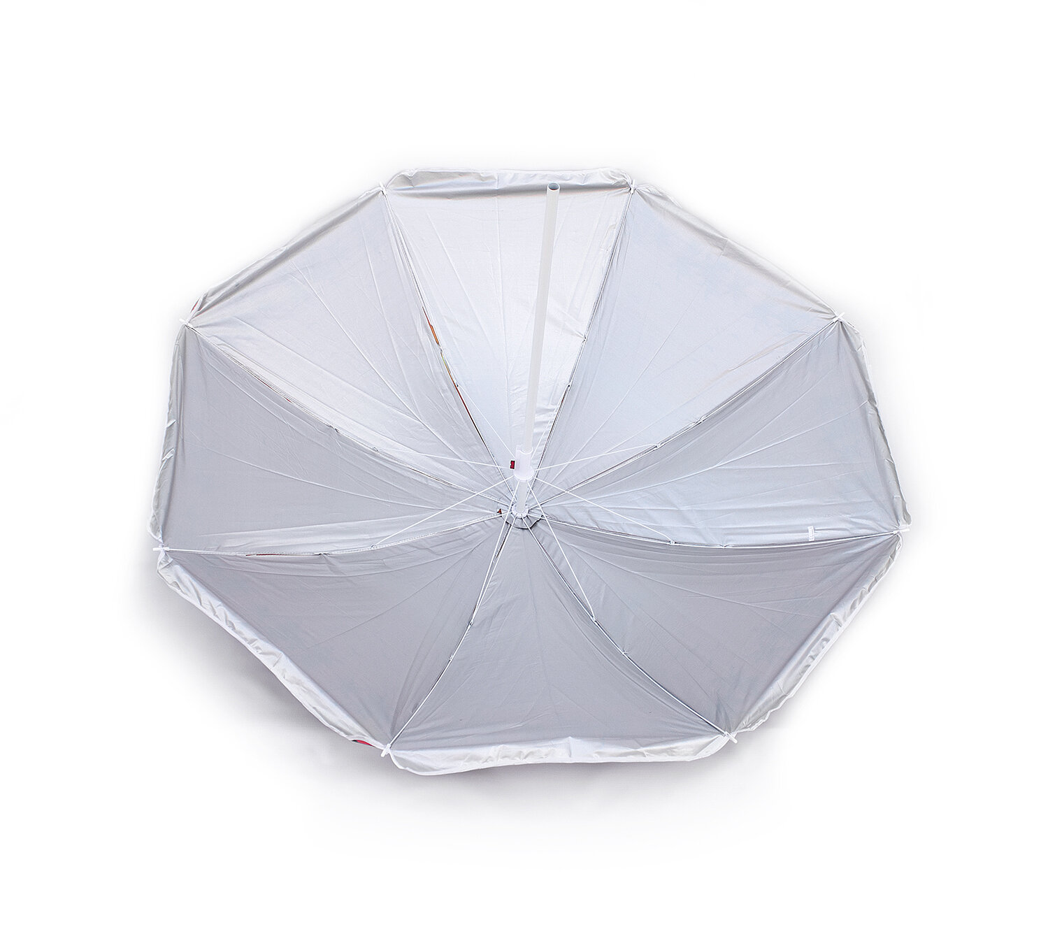 Зонт пляжный круглый складной с чехлом, 155 см, принт Закат - фотография № 4
