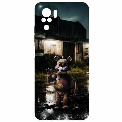 Чехол-накладка Krutoff Soft Case фнаф (FNAF) - Фредди под дождем для Xiaomi Poco M5s черный чехол накладка krutoff soft case фнаф fnaf фокси для xiaomi poco m5 черный