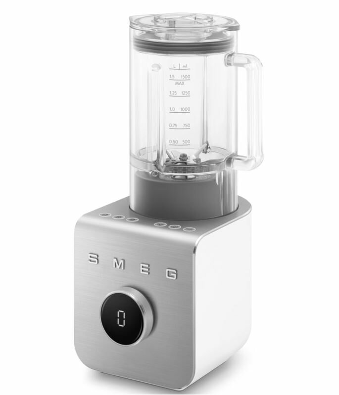Блендер Smeg BLC01WHMEU, мощность 1400 Ватт, ёмкость кувшина 1,5 л, турборежим