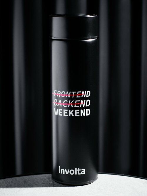 Термос IT черный для программиста Weekend