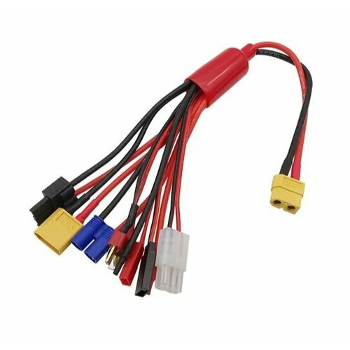 Переходник c XT60 7+1 в одном адаптер fuse adapter t plug traxxas