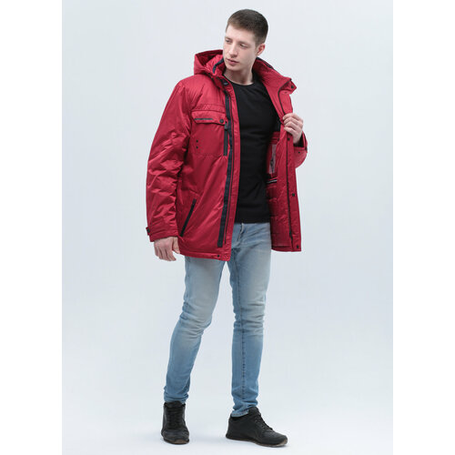 Куртка КАЛЯЕВ, размер 58, красный