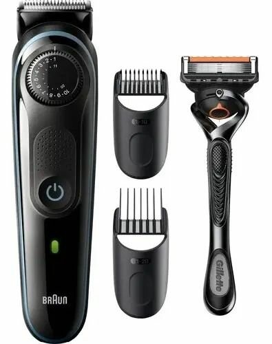 Триммер для бороды Braun BT5341 + Бритва Gillette - фото №1