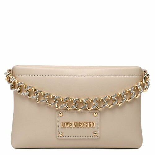 Сумка клатч LOVE MOSCHINO, бежевый hot sale party gifts fashion gold silver color peach heart small hand chain love heart star bracelet for women