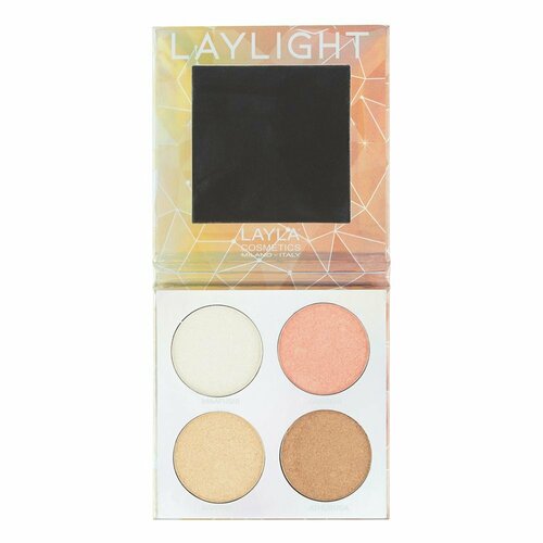 Палитра из 4 хайлайтеров Palette Laylight